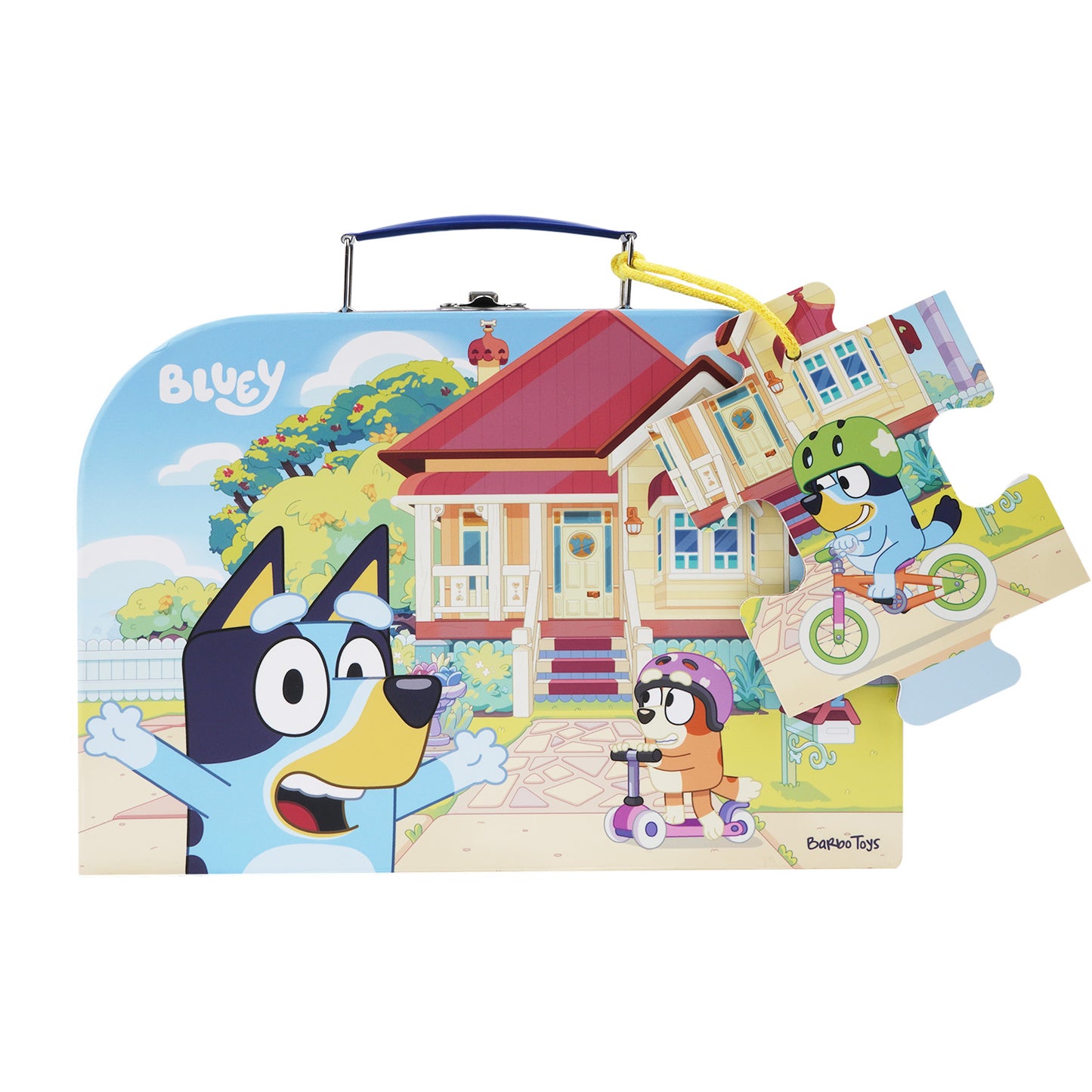 Bluey - Suitcase w. Puzzle - Bikeride