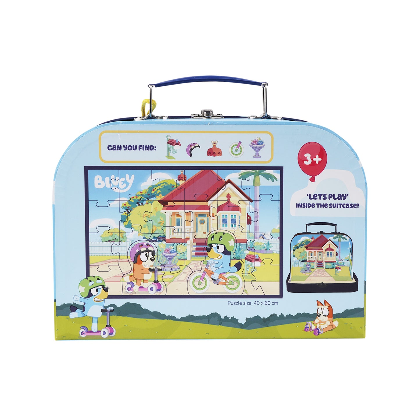 Bluey - Suitcase w. Puzzle - Bikeride