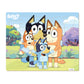 Bluey - Framed Cardboard Puzzle - Family