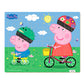 Peppa Gris Indrammet Papirpuslespil - Cykel