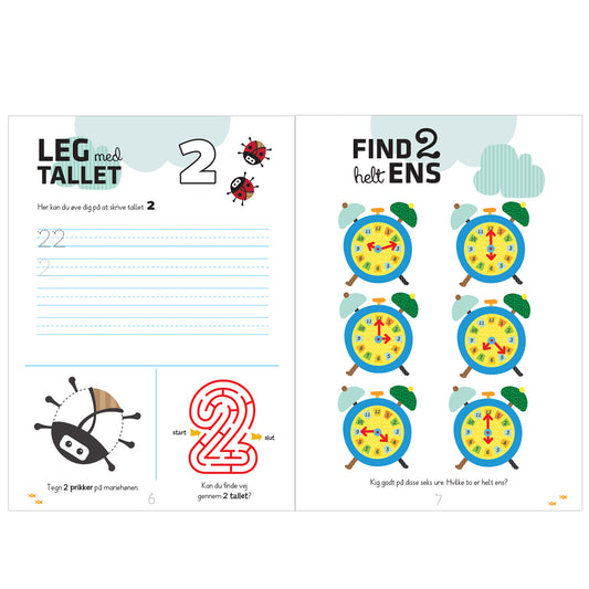 Aktivitetsbog Lær Tal med Wacky Wonders Bondegårdsdyr - 123 - FSC