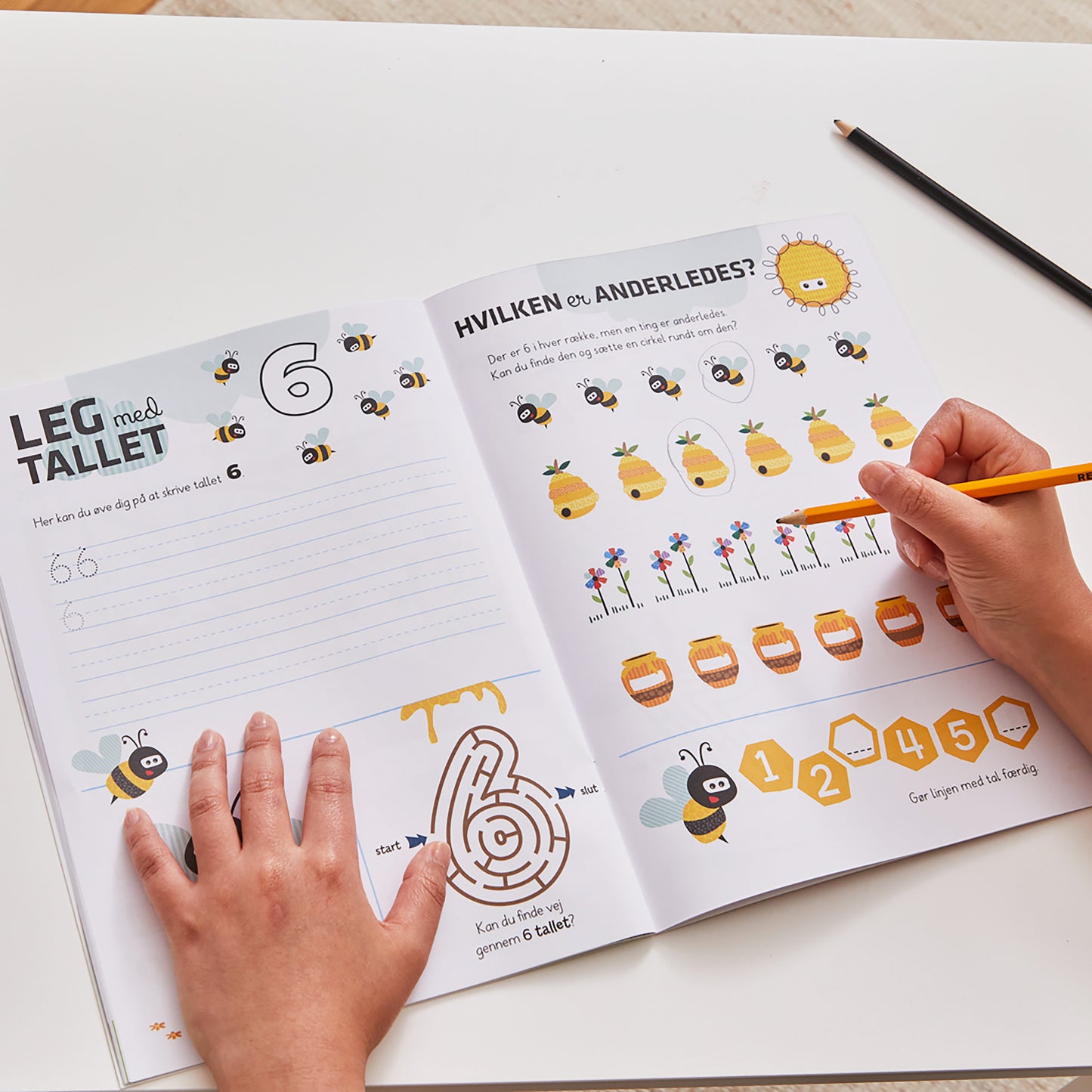 Aktivitetsbog Lær Tal med Wacky Wonders Bondegårdsdyr - 123 - FSC