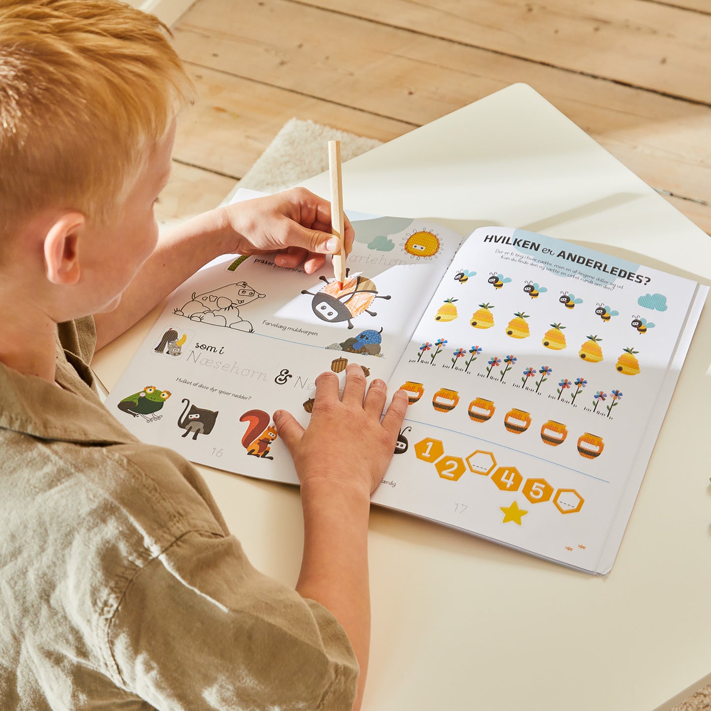 Aktivitetsbog Lær Tal med Wacky Wonders Bondegårdsdyr - 123 - FSC