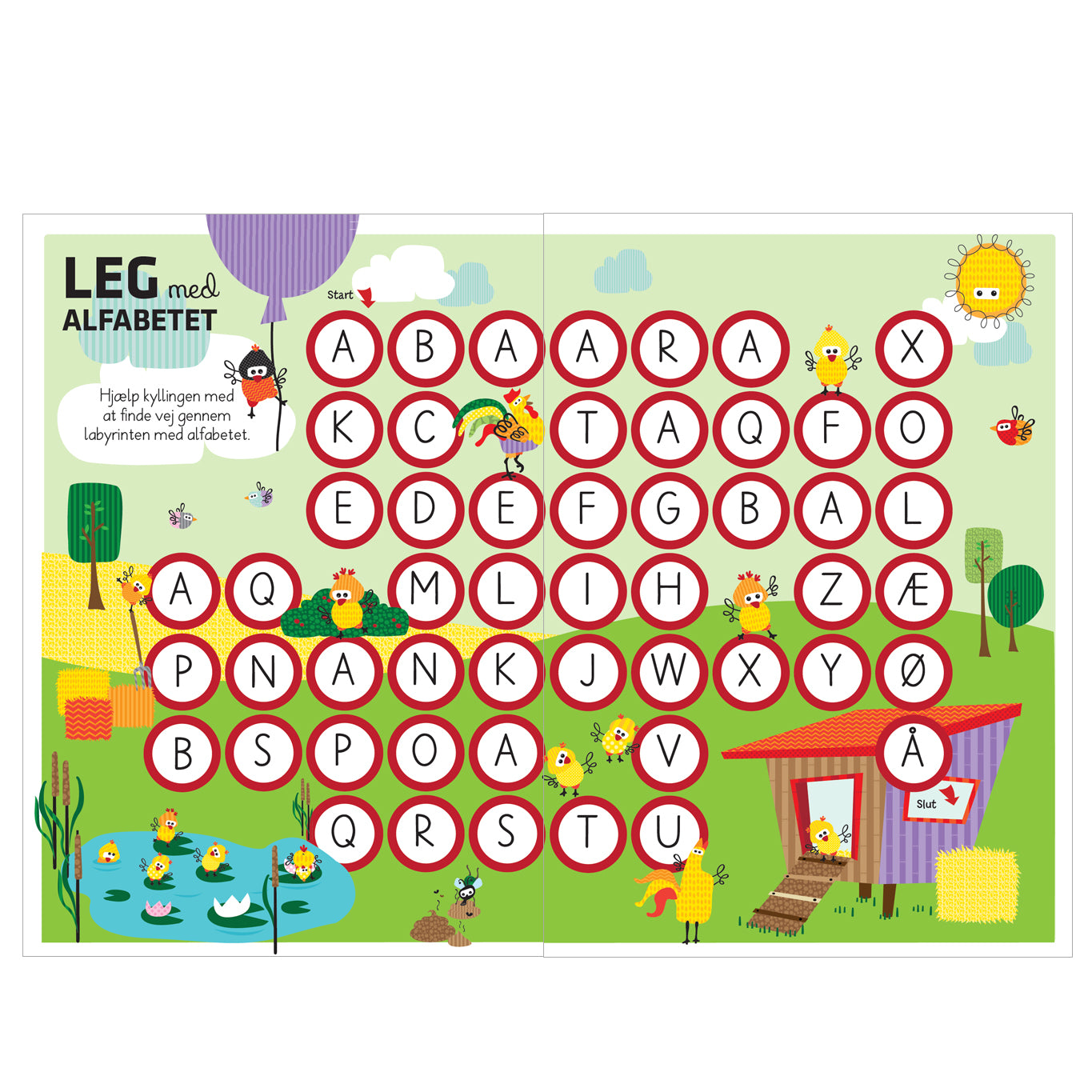 Aktivitetsbog Lær Bogstaver med Wacky Wonders Bondegårdsdyr - FSC