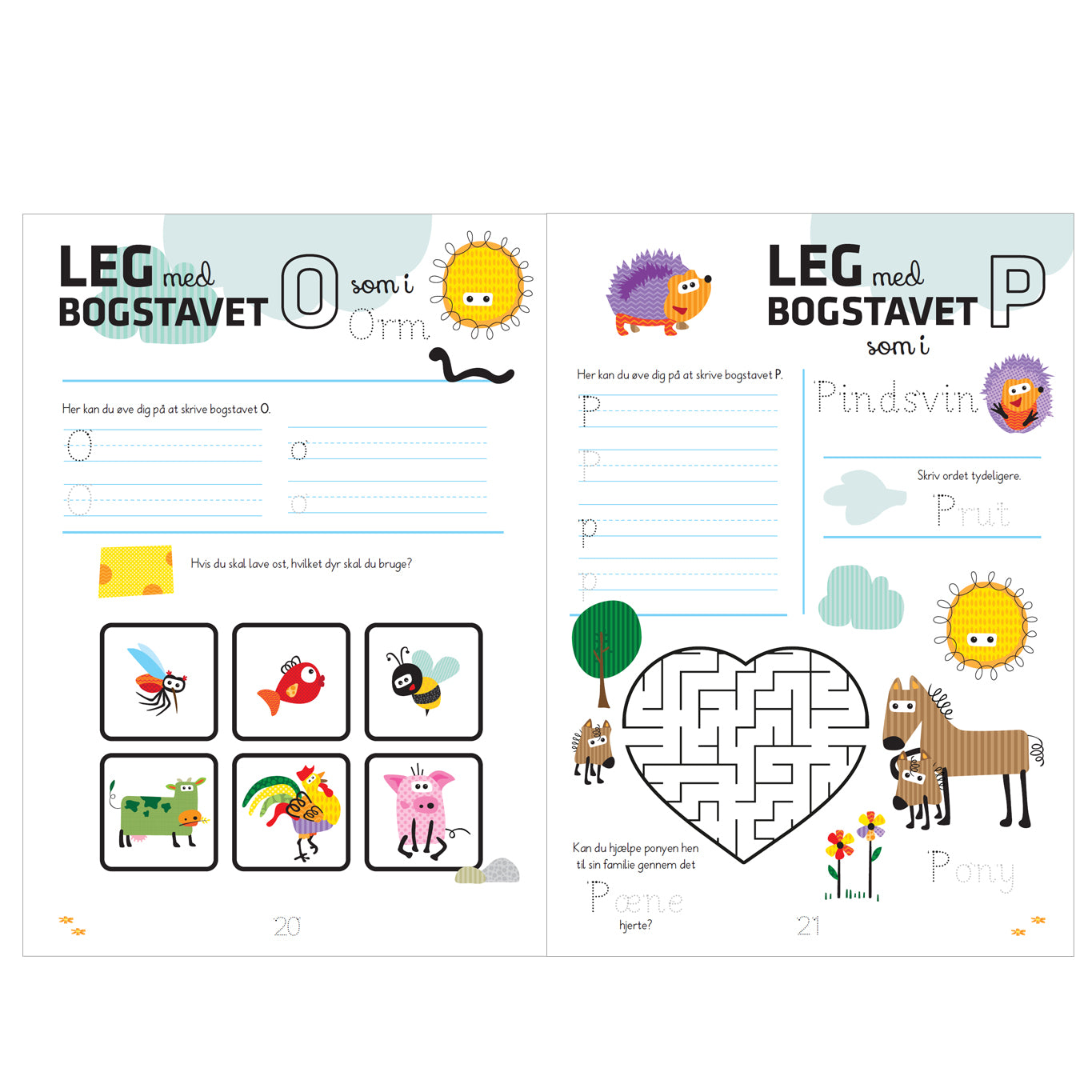 Aktivitetsbog Lær Bogstaver med Wacky Wonders Bondegårdsdyr - FSC