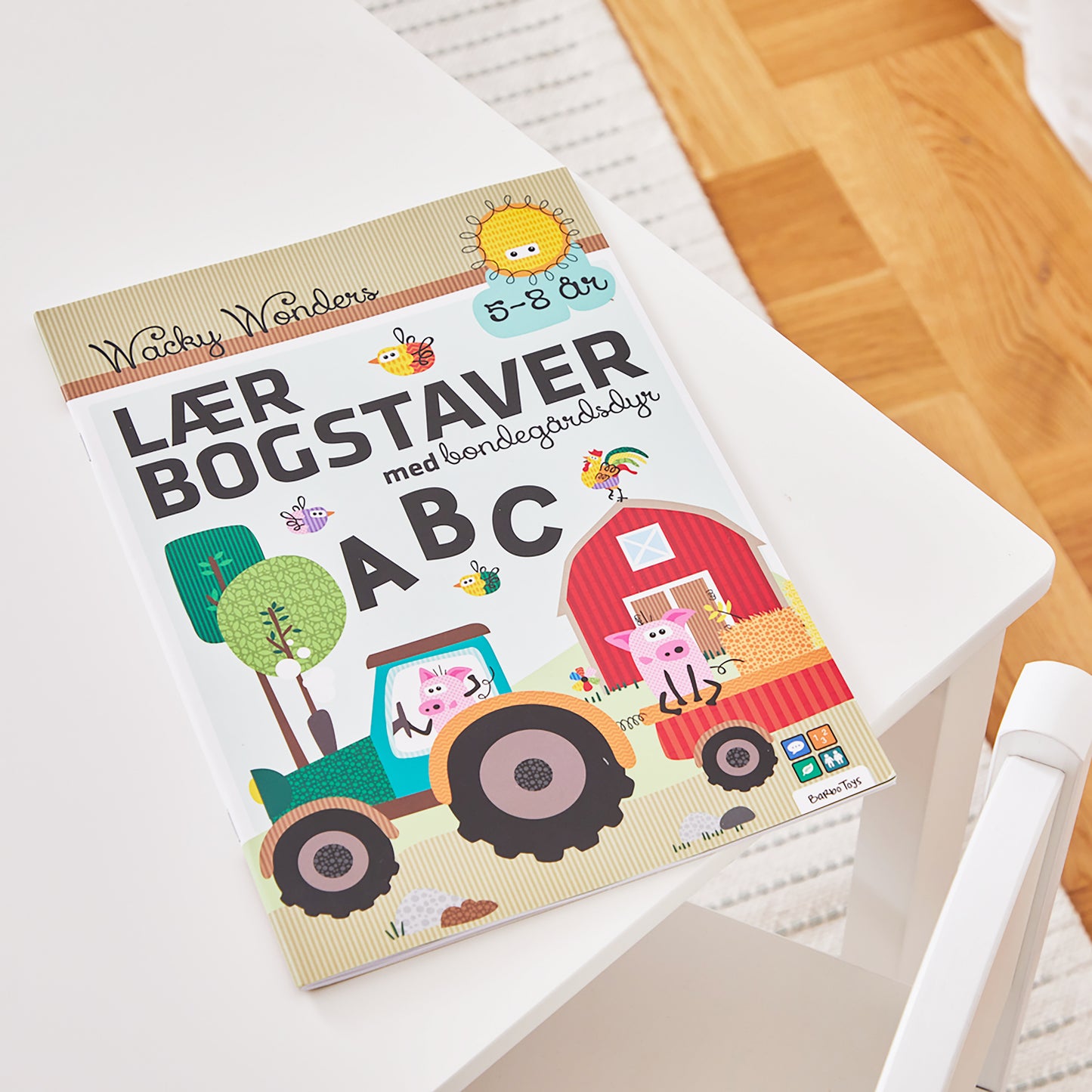 Aktivitetsbog Lær Bogstaver med Wacky Wonders Bondegårdsdyr - FSC