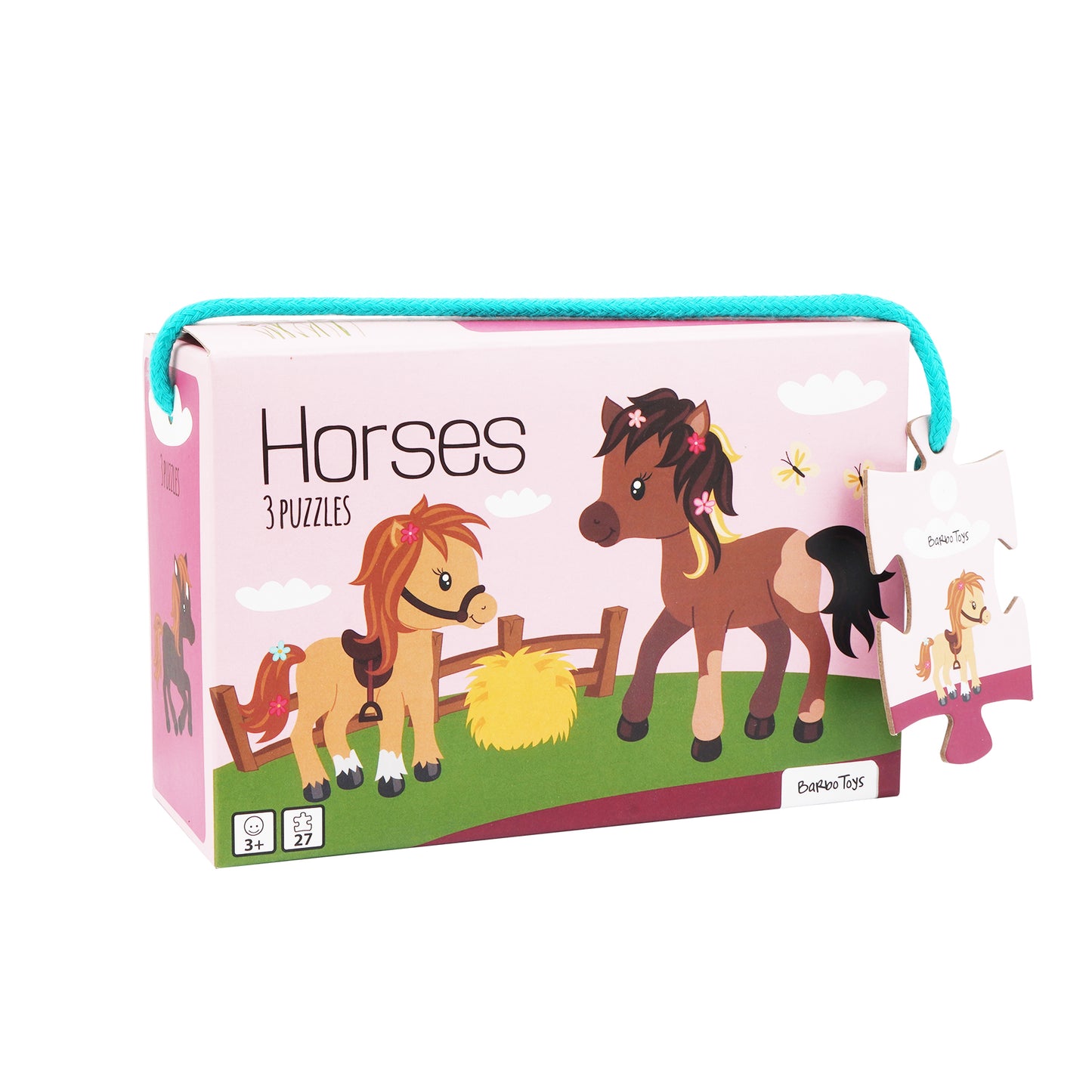 Little Bright Ones - 3 Puzzles - Horses