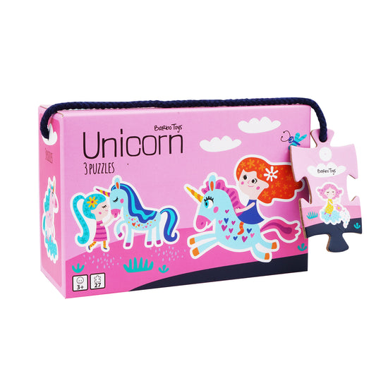 Little Bright Ones - 3 Puzzles - Unicorn