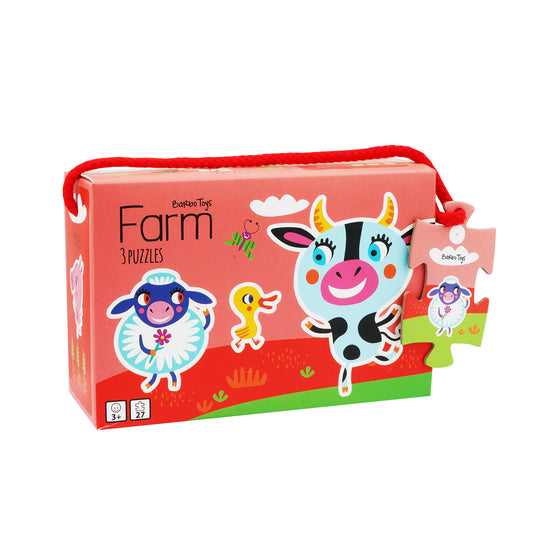 Little Bright Ones - 3 Puzzles - Farm
