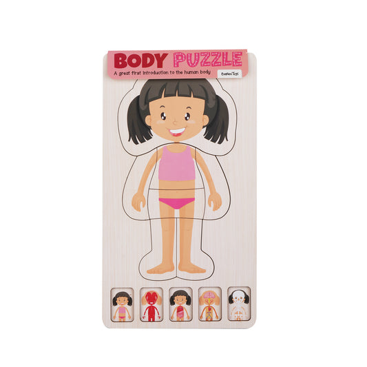 Wooden Body Layer Puzzle - Girl