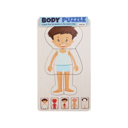 Wooden Body Layer Puzzle - Boy