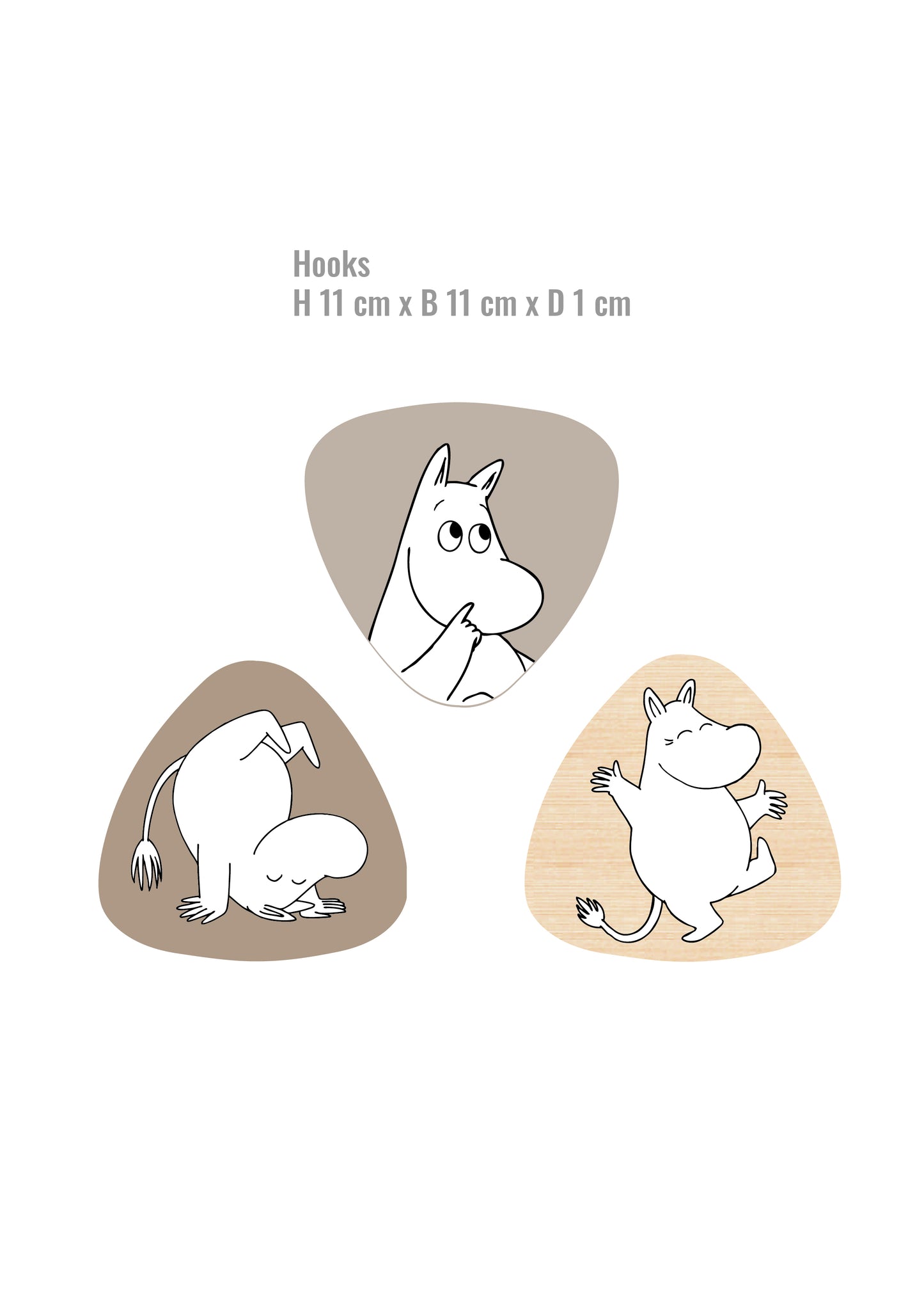 Moomin Hooks 3 pcs