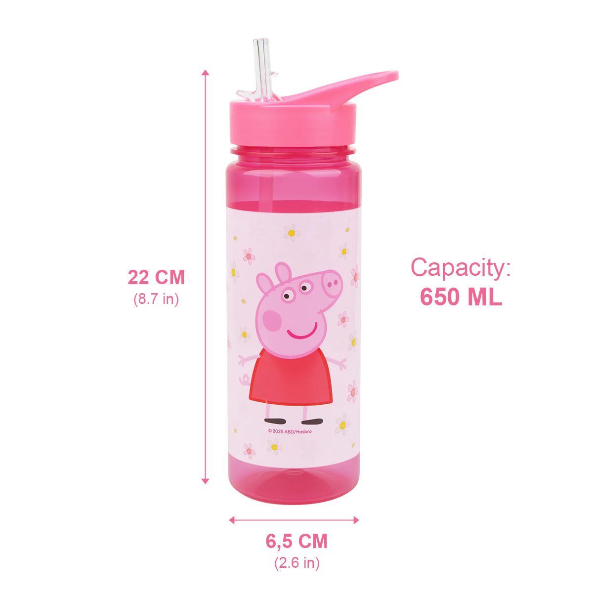 Peppa Pig - Drinking Bottle - Flowers