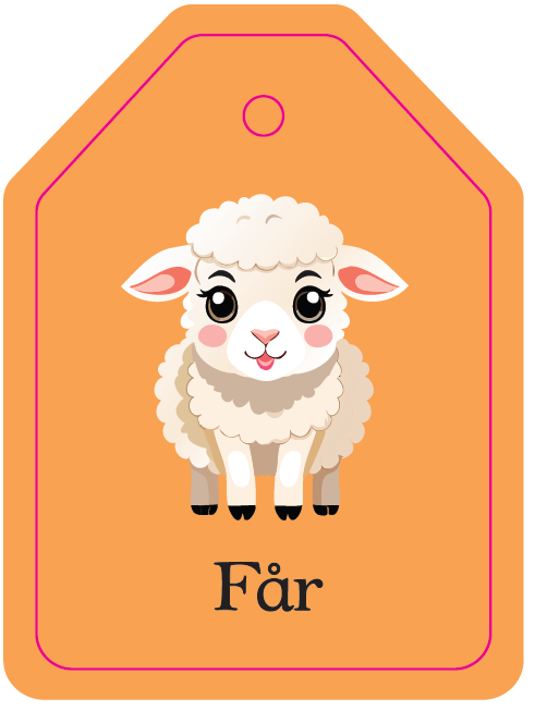 Flash cards - On The farm