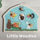 Little Woodies - Knoppuslespil i træ