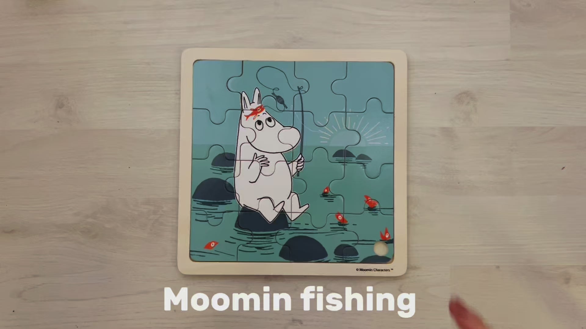 Moomin - Square Wooden Puzzle - Fishing – barbotoys