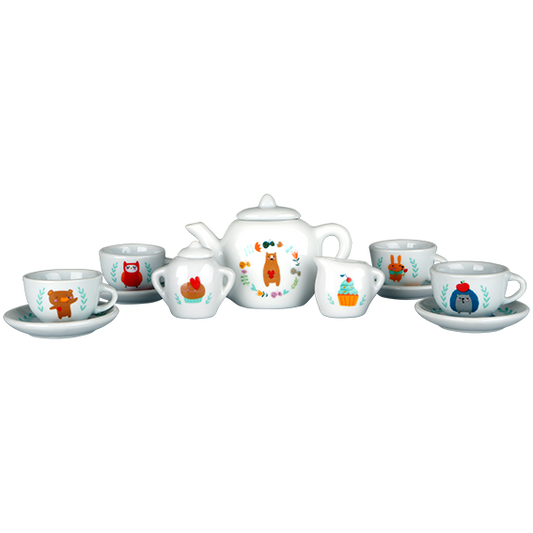 Little Woodies - 12 pcs porcelain tea set