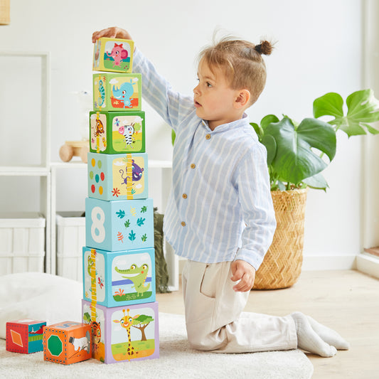 Little Bright Ones - Stacking Cubes - Safari
