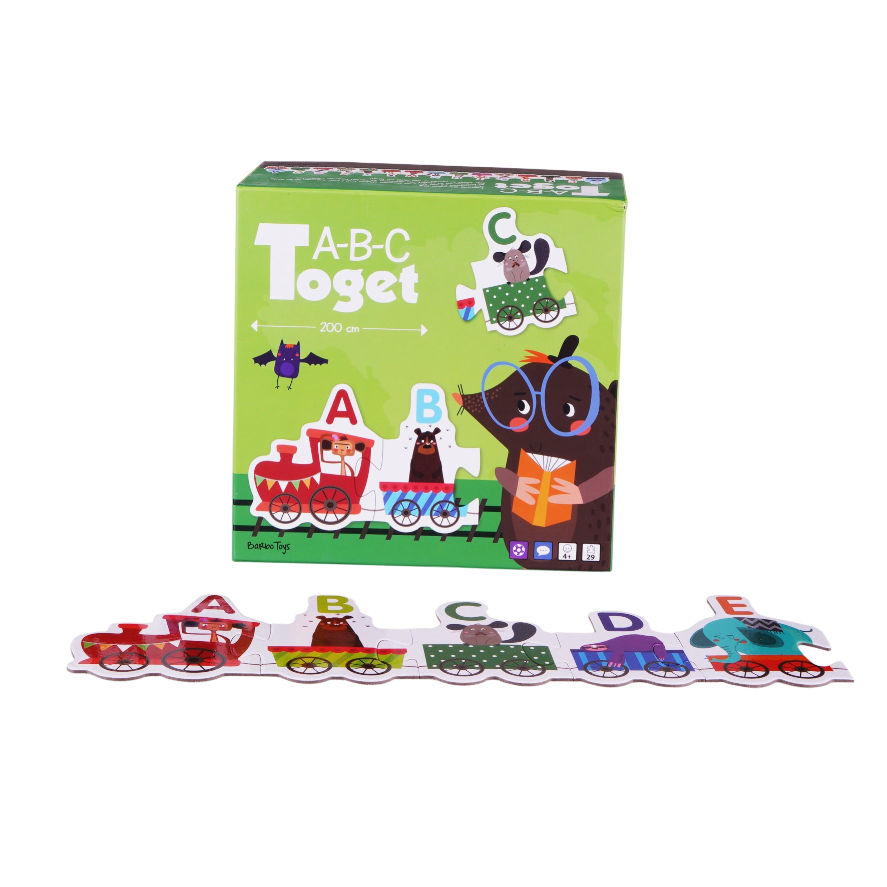 a b c toget box game with puzzle pieces