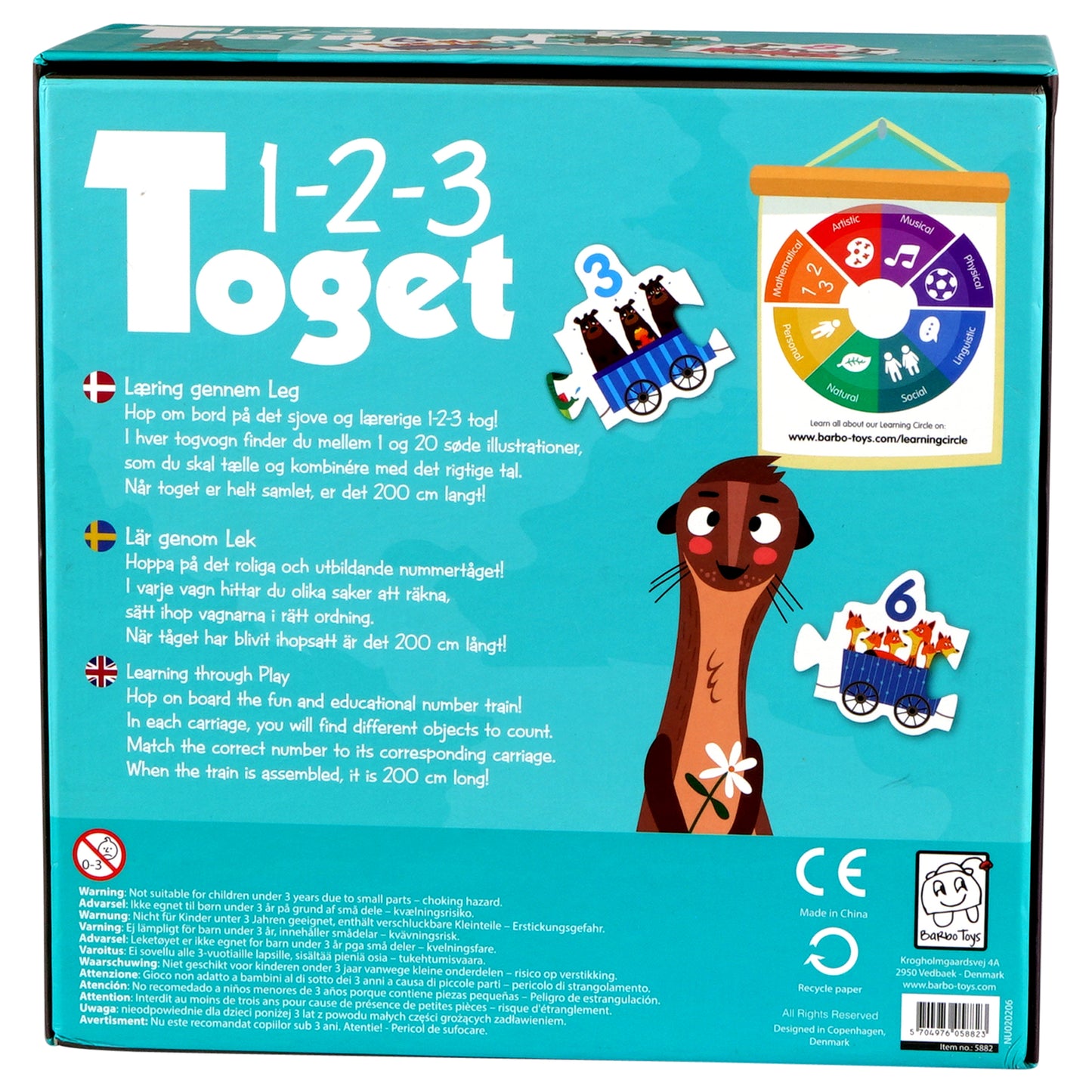 1 2 3 toget game box