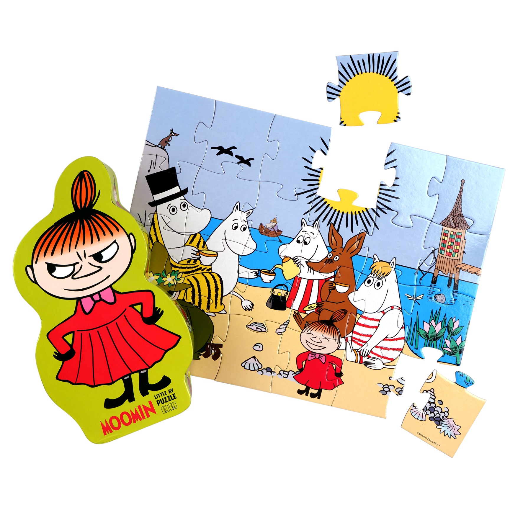 moomin little my deco puzzle box and puzzle pieces