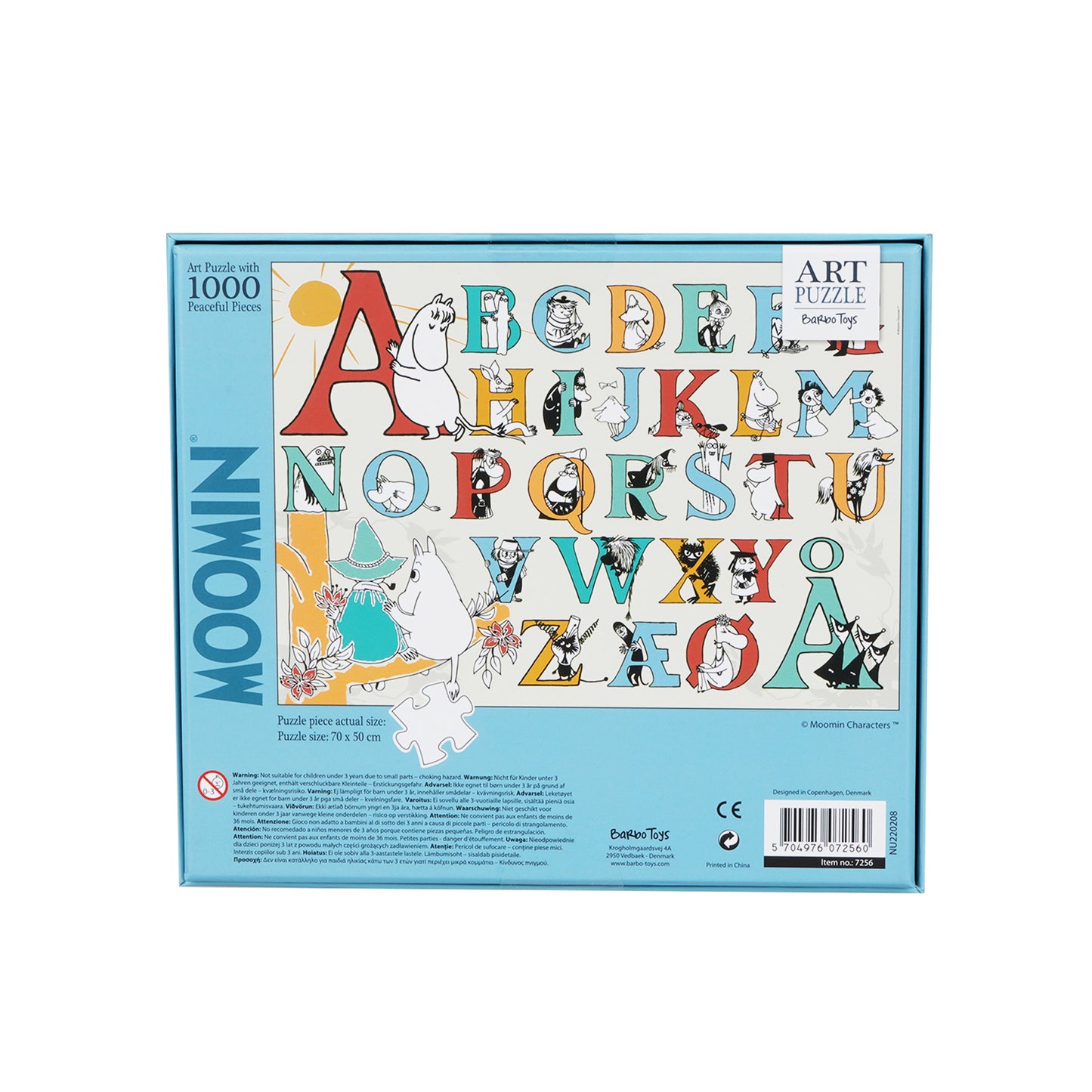 Moomin Art Puslespil - 1000 brikker - ABC