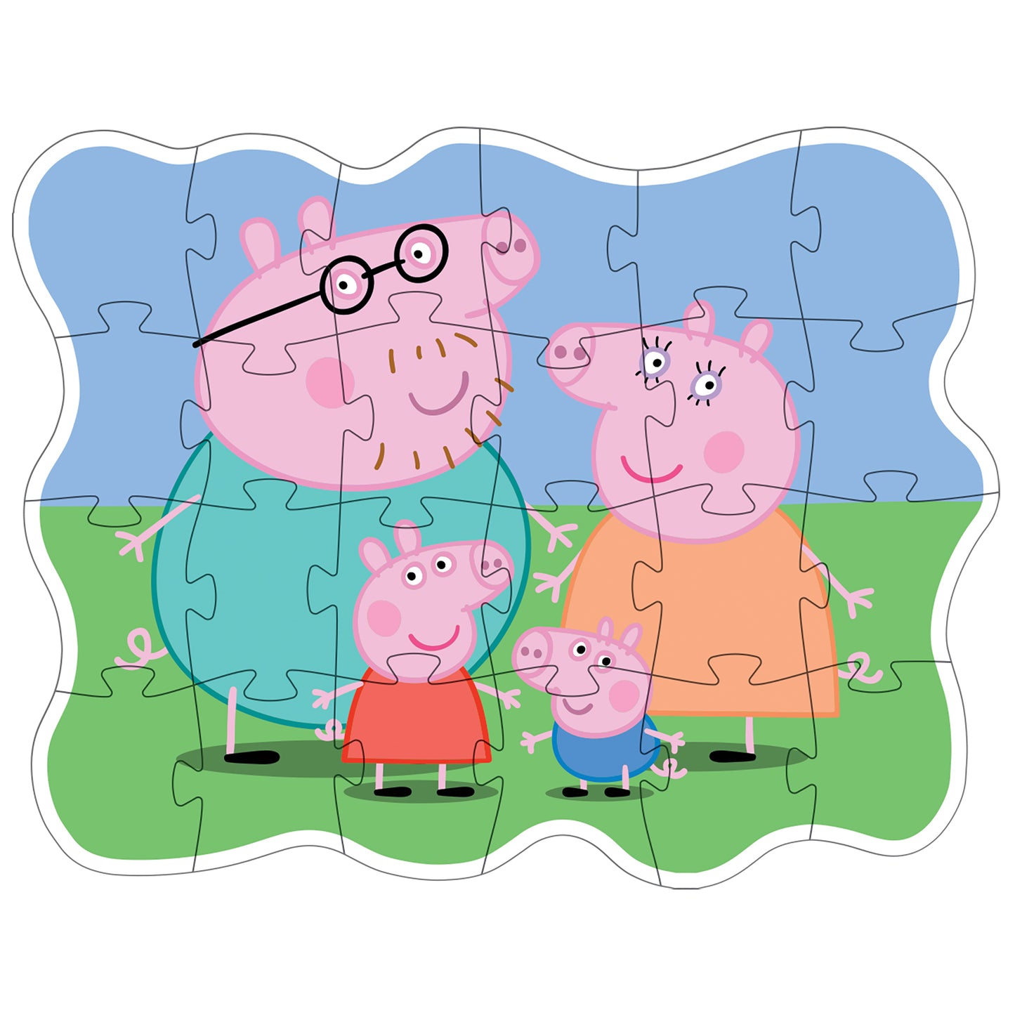 Peppa Pig family deco puzzle puzzle pieces