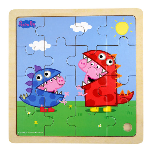 Peppa Pig - Wooden Puzzle - Dino DressUp