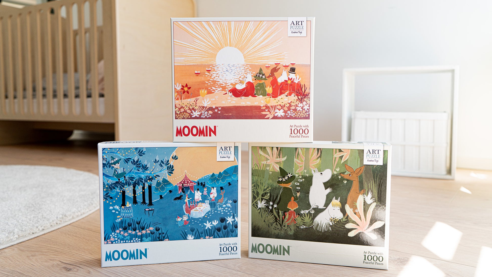 moomin art puzzle with 1000 peaceful pieces
